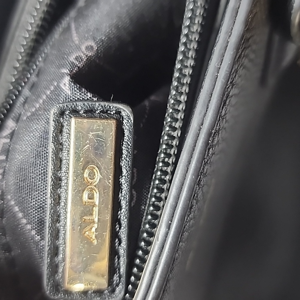 ALDO Black Solid Handheld Bag with Sling‎ Strap Crossbody - Picture 10 of 13